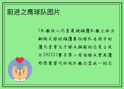 前进之鹰球队图片